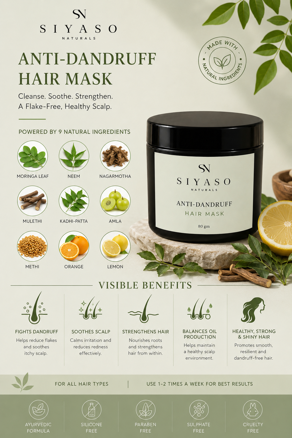 Anti-Dandruff Hair Mask