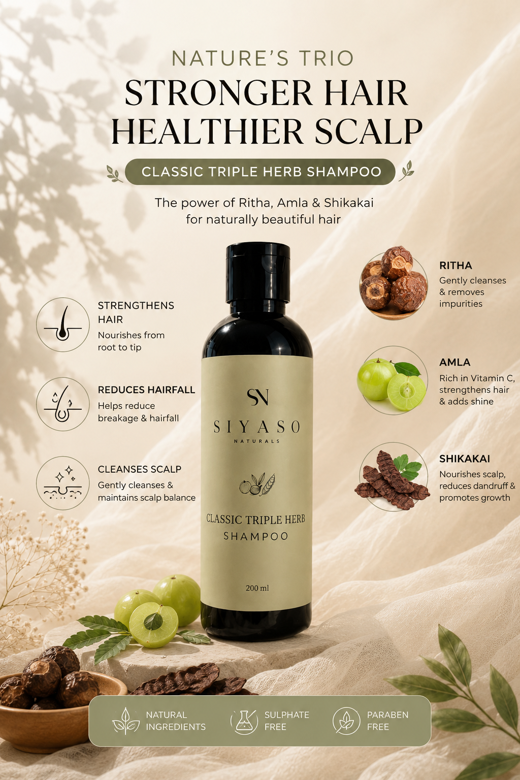 Classic Triple Herb Shampoo