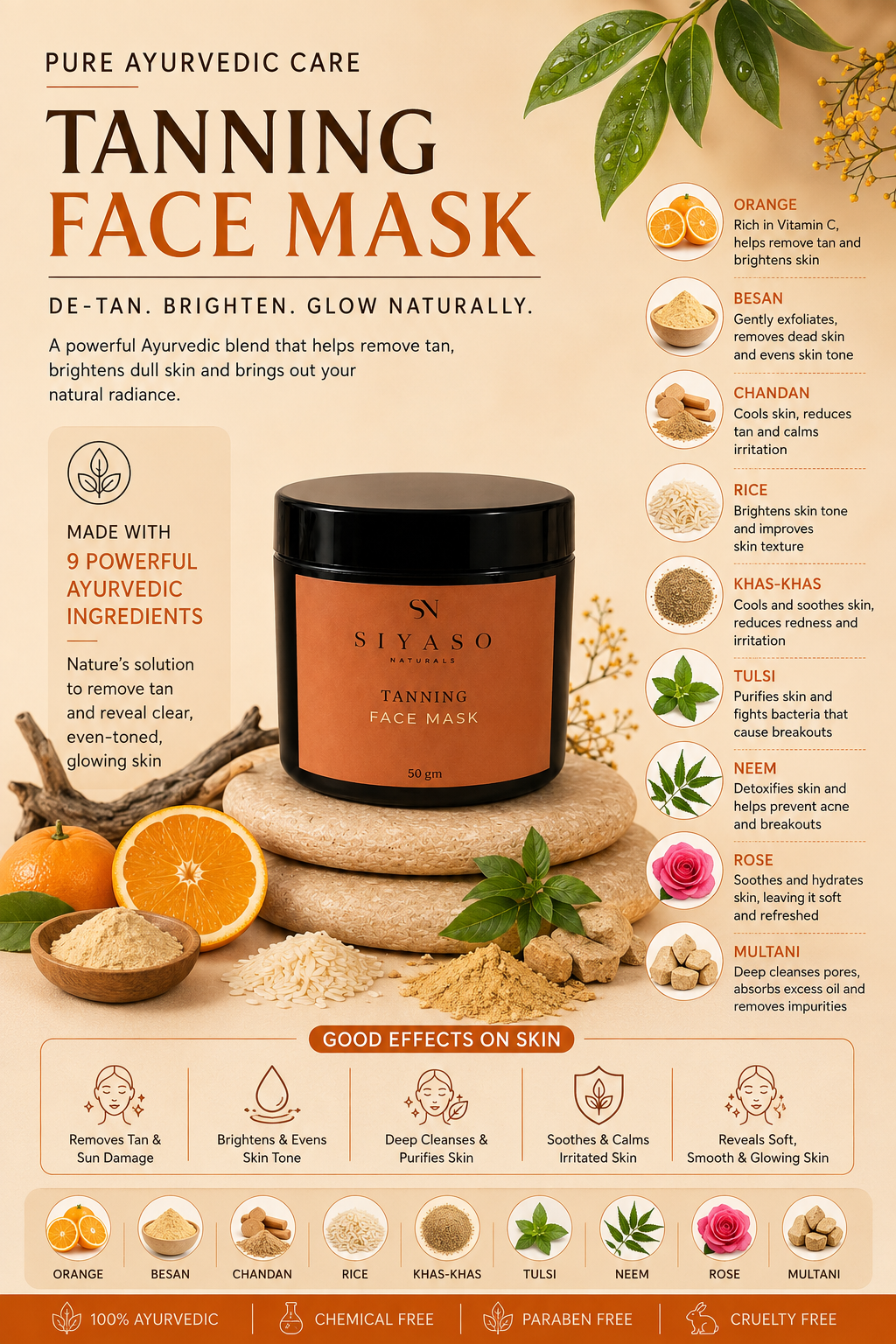 Tanning Face Mask
